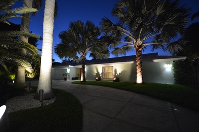 Palm Aire Estate Home at Night